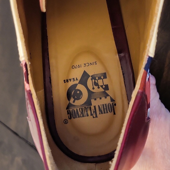 John Fluevog Attic Bahiana Floral Lace Up Heel Shoes - Picture 12 of 16